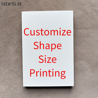 MDFSUB en stock Panneaux photo en Mdf vierges à sublimation de 3x5 ''Cadre photo 12mm d'épaisseur blanc brillant Plaques photo vierges à sublimation