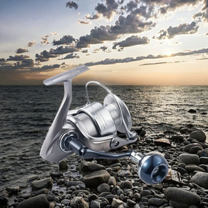 Metal Spinning Fishing Reel 5.2:1 Gear Ratio Interchangeable Handle Spinning Wheel for Lake River Ocean Fishing RTS Products - Product Image 3