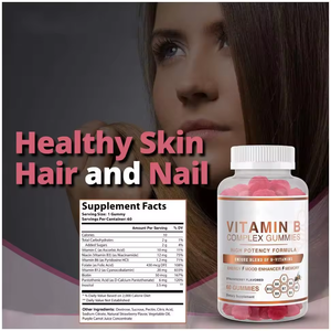 Venta al por mayor de gomitas de vitamina <span class=keywords><strong>B</strong></span> veganas potentes y fortalecedoras, gomitas del complejo de vitamina <span class=keywords><strong>B</strong></span>, soporte esencial de vitamina C - Product Image 6