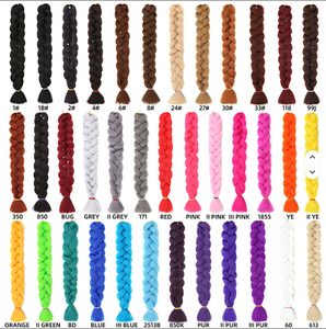 Extensions de cheveux synthétiques résistantes à la chaleur Julianna Wholesale, fibres lisses à base de protéines organiques, double trame, cheveux crépus pour tressage - Product Image 6