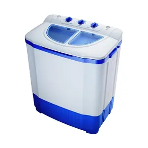 Venda Direta Da Fábrica 6KG/7KG Portátil Dupla Banheira Máquina De Lavar Roupa Semiautomática