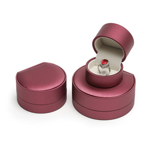 Factory Customizable Jewelry <b>Boxes</b> Jewelry Vintage High End Pu Leather Jewelry Box with Personalized Brand logo for Pendant <b>Ring</b> - Product Image 5