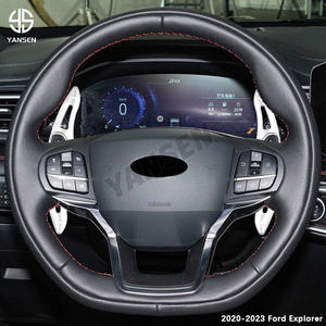 Palanca de Cambios para <span class=keywords><strong>Ford</strong></span> Explorer Ecoboost 2020 2021 <span class=keywords><strong>2022</strong></span> <span class=keywords><strong>Lincoln</strong></span> Aviator <span class=keywords><strong>Navigator</strong></span> L Continental, Extensión de Palanca de Cambios para Volante de Coche - Product Image 5