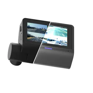 Kamera Parkir Mobil Dash Cam 360 Mode Keamanan 3 Inci Perekam Video DVR Mobil Kamera Belakang 2K Depan 1080P Belakang 360 Dashcam