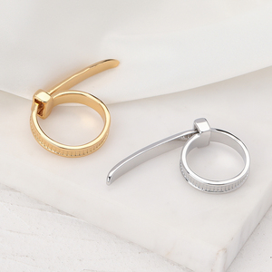 Craft Wolf Stylish Special Design Jewelry Elander Shape Couple Finger <strong>Rings</strong> - Product Image 6