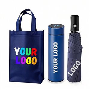Wsy879 Promo Cadeau d'entreprise Parapluie de voyage pliable personnalisé à trois plis, imperméable et léger avec logo - Product Image 1