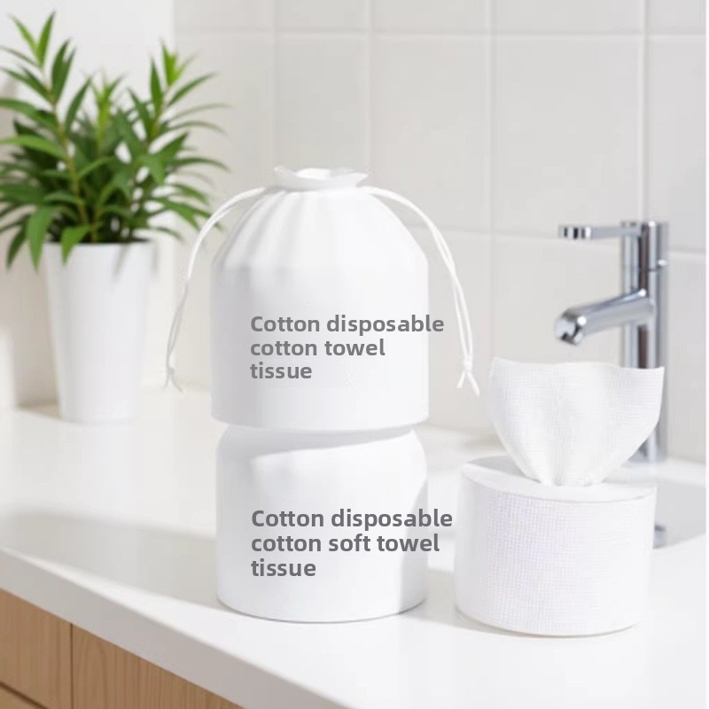 Disposable Face Towel Large Roll Pure Cotton Thickened Soft Cleansing Towel For Beauty Makeup Remover