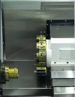 Torno de torreta CNC compacto Leichman con control de bandas torreta GSK torreta de cama inclinada de metal con poste de herramienta de 10 posiciones