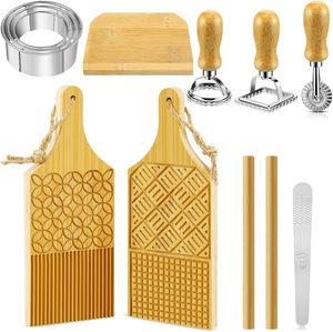 Tabla de frotamiento de pasta de madera, tabla de frotamiento de comida de sésamo y orejas de gato para el hogar de 12 piezas, tabla de corte en espiral moldeada a mano - Product Image 1