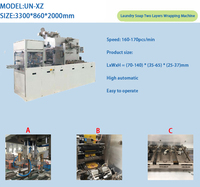100 pièces/min savon Double couche papier Machine d'emballage savon double papier dossier pliant packer machines avec prix