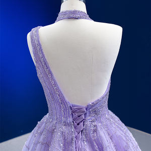 Jancember 222184 Chic Backless Purple A-line Vestidos de fiesta de noche Vestidos - Product Image 6