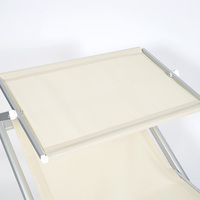 Chaises longues modernes légères en aluminium Chaise longue de jardin pliable pour la plage Chaise longue de piscine et lit longues
