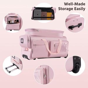 Free sample Travel Duffle Dance <b>Garment</b> <b>Bags</b> with Rolling Dance <b>Bags</b> and <b>Garment</b> Rack Waterproof Luggage Trolley - Product Image 2