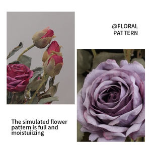 Üç Yapay Gül, İç ve Dış Mekan Düğünleri, Ev, Ofis ve Otel Dekorasyonu İçin Uygundur - Product Image 2