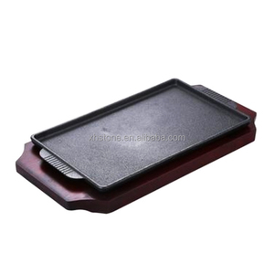 Ristorante bistecche nere di cottura di pietra e pietra lavica con bordo per la vendita - Product Image 6