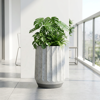 Jardinière en béton légère pour intérieur et extérieur, écologique, faite à la main