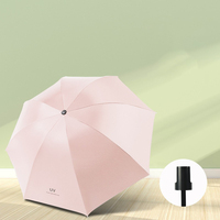 Vente en gros Pluie et temps Parapluie inversé trois plis Vinyle protection UV Logo personnalisé imprimé Contrôle manuel Vente en gros