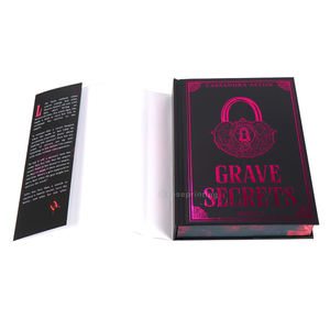 Impression de livres Bord pulvérisé Édition spéciale personnalisée Livre érotique d'<span class=keywords><strong>horreur</strong></span>-romance à couverture rigide avec couverture en feuille et vestes anti-poussière - Product Image 1
