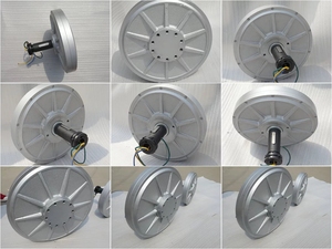 Generador de Flujo Axial PMG de 1kw, 2kw, 3kw, 5kw, Baja Velocidad 100~200rpm para Uso Vertical - Product Image 2