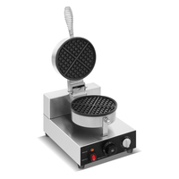 Machine à gaufres belges miniatures électriques commerciales, plaques antiadhésives, machine à gaufres pour restaurants et hôtels