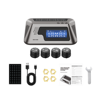 Écran solaire externe Affichage numérique universel TPMS Capteur pour voitures Universel avec 4 capteurs et écran LCD
