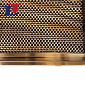 Grilles décoratives de feuille de maille <span class=keywords><strong>en</strong></span> métal de grillage tissé <span class=keywords><strong>en</strong></span> laiton d'acier inoxydable pour des armoires - Product Image 4