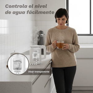 Bollitore elettrico Grunkel da 1,8 litri, 1500 W, bianco, per riscaldare l'acqua rapidamente - Product Image 3