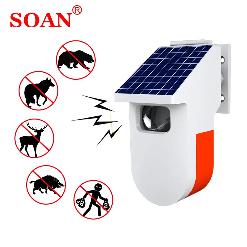 Pir and microwave sensor body motion detect with loudly speaker dog bark door bell dual motion detector