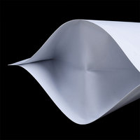 Sacs d'emballage alimentaire blanc mat Ziplock pochette debout en papier d'aluminium pour noix de thé bonbons Snack