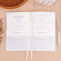 Carnet de notes ligné avec impression personnalisée en lin tissu A5 couverture rigide Journal personnalisé estampage or argent avec logo