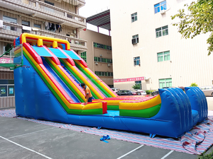 2025 Inflatable đôi làn trượt trượt, trượt bơm hơi nước, giá rẻ trượt nước Inflatable để bán - Product Image 2