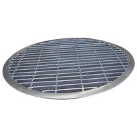 Grille de passerelle en acier galvanisé à chaud multi-usages, grille en acier de tailles standard, grille d'escalier antiseptique en acier