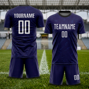 Conjunto de Camiseta de Fútbol Sublimada Personalizada para Hombre, Manga Corta, Poliéster que Absorbe la Humedad, Nombre del Equipo Impreso, Ajuste Regular para Todas las Temporadas - Product Image 2