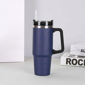30Oz Stainless Steel Insulated <b>Cup</b> With Modern Design Straw - Product Image 5