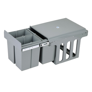 SHUNDA006 Contenedores de Basura Extraíbles <span class=keywords><strong>para</strong></span> Mueble de Cocina 15L*2 - Product Image 4
