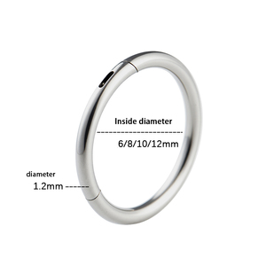 F136, joyería de <span class=keywords><strong>cuerpo</strong></span> de aleación de titanio, pendientes de cartílago chapados en oro, anillos para la nariz, Piercing de labio para fiesta, regalo de moda sin alergias - Product Image 2