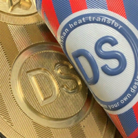Écusson de club personnalisé en TPU 3D brillant, transfert thermique, logo sponsor en silicone, texture métallique gaufrée, pour maillot