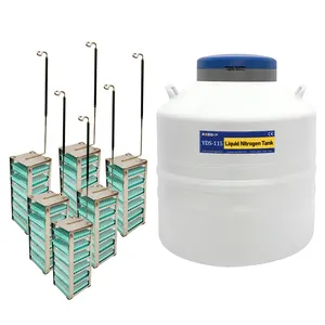 Réservoir de stockage d'azote liquide de laboratoire de 115 L prix avec accessoires conteneur cryogénique de Dewar d'azote liquide