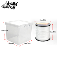 Línea de Pesca Trenzada Angryfish X4, Resistente a la Abrasión, Flotante, Súper Fuerte, Venta al Por Mayor
