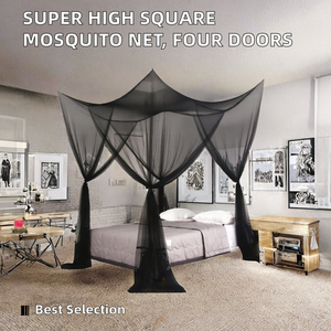<span class=keywords><strong>Moustiquaire</strong></span> carrée super haute pliable 100 % polyester pour la maison avec quatre portes latérales, utilisation toutes saisons pour adultes - Product Image 2