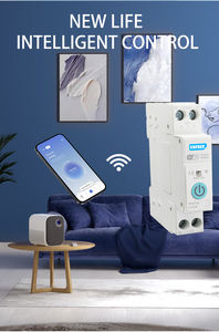 63A Zigbee/WiFi Smart MCB Compteur d'énergie Mini <span class=keywords><strong>disjoncteur</strong></span> avec minuterie Relais Protection contre les fuites Tuya SmartLife - Product Image 2