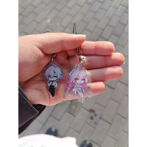 Lote de 2 unidades de cordón para teléfono con colgante de juego, diseño de dibujos animados bonitos, Khaslana Phainon NeiKos496 Cyrene PhiLia093 Demiurge, correa para teléfono móvil y llavero - Product Image 4