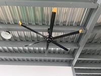Ventilateur de plafond industriel HVLS de 12 pieds (3,6 m) avec moteur à courant continu sans balais à aimant permanent pour église
