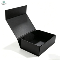 Boîtes cadeaux en carton rigide avec couvercle magnétique, personnalisables avec logo, écologiques, noir, rouge, blanc, avec ruban, pour vêtements – Vente en gros