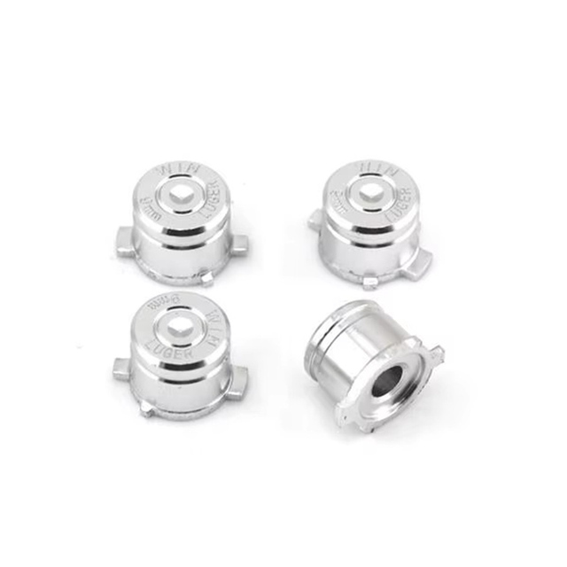 ABXY Metal Aluminum Bullet Buttons for PS4 Controller Game Accessories