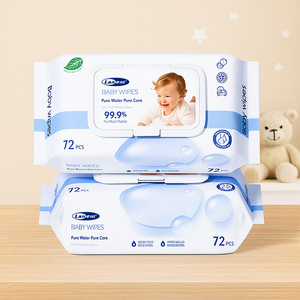 定制标签纯防护环保柔软无香无纺布材质婴儿湿巾独立包装清洁 - Product Image 6