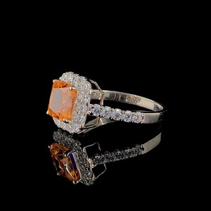 Premium Quality Sparkling <b>Moissanite</b> Diamond <b>Ring</b> With Elegant Modern Design For Daily Wear Available For Sale - Product Image 3