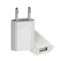 Vente chaude EU US Plug 5V 1A Prise USB Cube Port USB Mur Portable adaptateur chargeur Voyage 5W Chargeur charge rapide Pour iphone