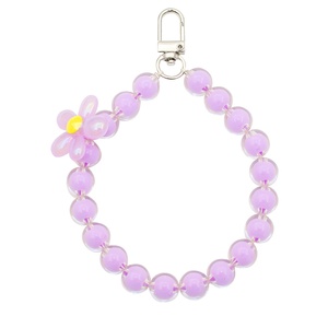 Nuova Moda Colorata Fatta a Mano Carina Universale Fai da Te Ciondolo a Catena con Fiore e Perline Colorate, Cinturino Portachiavi, Ornamento, Ciondoli - Product Image 5