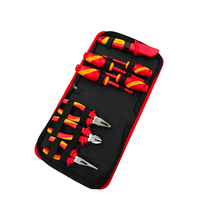 Juego de 8 Herramientas Manuales Aisladas Profesionales VDE, Herramientas de Seguridad Antichoque Eléctrico para Electricistas, para Trabajos con Cables Bajo Tensión
